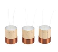 Ciieeo 3 Bobines Mobiles pour Haut-parleur de Graves 25,5×32×3,5ω Fil de Cuivre Tressé Haute Conductivité Réparation de Bobine Mobile de Basse Pièces de Remplacement pour Systèmes Audio