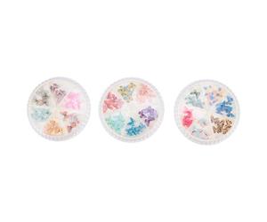 Ciieeo 3 Boîtes de Breloques pour Ongles en Forme de 3d en Plastique et Résine Design Brillant et Réaliste pour Décoration Ongles Banquet et Étude