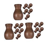 Ciieeo 3 Ensembles Ajustable Trousse Fil De Rideau Net Canne À Pêche Lumières Osier Beige Crochets De Rideaux Petits Pendentifs Aveugles Rail Glands Canopée Fin Brown en Bois 6 Pièces * 3