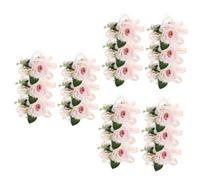 Ciieeo 3 Ensembles Bracelet De Poignet De Fleurs Élégant Ensemble De Décorations pour Mariage Accessoire De Mariée Et Demoiselle Fleurs Artificielles pour Événements Spéciaux 6 Pièces * 3