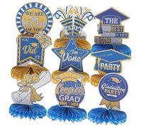 Ciieeo 3 Ensembles Décorations De Fin D'études Classe De 2023 Glands d'or Décorations De Rentrée Scolaire Planche Décorations pour Diplômés Décor De Commode Balle Papier Blue 9 Pièces * 3
