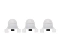 Ciieeo 3 Pièces Alarme de Ligne de Pêche LED Indicateur Lumineux pour Pêche Nocturne Matériau Plastique et Alliage Alimentation par Pile Bouton Cr1125 Éclairage Flash Blanche