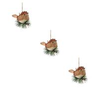 Ciieeo 3 Pièces Charm Oiseau de Paille Cardinal de Noël à Miniatures d'oiseaux Suspendus aux Arbres décoration de noël décoration de Maison Pendentif Oiseau de noël