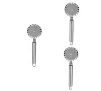 Ciieeo 3 pièces Couteau à Roulette Acier Inoxydable pour Pâte Ravioli et Pizza Outil de Découpe Multifonctionnel et Ergonomique pour Cuisine et Pâtisserie