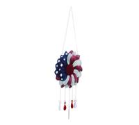 Ciieeo 3 Pièces Ornement De La Fête De L'indépendance Patriotique Pluie Printemps Drapeaux Guirlande D'étoiles Vent Festival Couronne De Porte D'été Gland Automne Décor Matériau Acrylique
