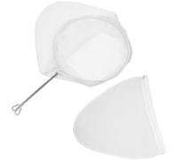Ciieeo 3 Pièces Poche à Thé Réutilisable avec Anneau Acier Inoxydable pour Infusion de Thé et Filtre à Lait Accessoires pour Maison et Anneau Large Larges