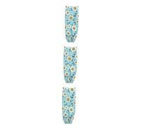 Ciieeo 3 Pièces Poubelle en Tissu Étanche à Collation Congelable Doublure Organisateur Suspendu De à Main Porte-gobelet Épicerie Titulaires Mini Polyester