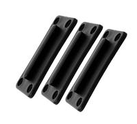 Ciieeo 3 Pièces Récepteur Mural en Abs pour Barrières à Ceinture Rétractable Compatible Contrôle Foule et Gestion Immobilière, Design Moderne Noir pour Environnement Professionnel