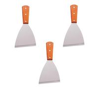 Ciieeo 3 pièces Spatules à Steak Acier Inoxydable à Manche Tourne Burger Multifonction pour Barbecue Teppanyaki et Pâtisseries Ustensiles de Cuisine et