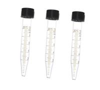 Ciieeo 3 pièces Tube à Essai Verre avec Bouchon à Vis Tube pour Laboratoire de Biologie Moléculaire et Biochimie Lot de Étanche et Fiable