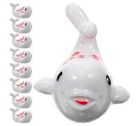 Ciieeo 30 Pièces Figurines de Baleine Miniature en Résine Blanche