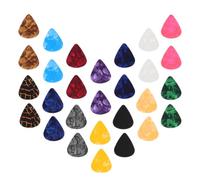 Ciieeo 30 Pièces Kit Accessoires Guitare Médiators Épais pour Guitare Acoustique et Électrique Ukulélé Ergonomique