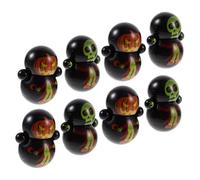 Ciieeo 30 Pièces Lot de Mini Jouets Toupies Halloween Décorations de Bureau Citrouille Figurines Résistantes et Colorées pour Fête Garçon Fille