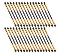 Ciieeo 30 Pinceaux à Paupières Double Embout Poils Synthétiques, Ensemble de Maquillage 30 Pièces pour Femme et Fille, Outils Précis pour Application et Estompage des Fards à Paupières,