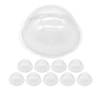 Ciieeo 30pièces Boules Transparentes à Remplir Plastique Hémisphères pour Créations de Noël à Neige et Dômes Décoratifs pour Fêtes et Saisons