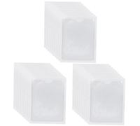 Ciieeo 30pièces Pochette Autocollante Plastique pour Étiquettes Organisateur Transparent pour Bureau Et École
