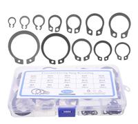 Ciieeo 315 Pièces Assortiment de Circlips Externes pour Axe en Acier,