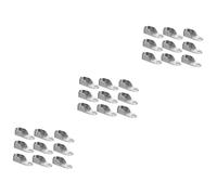 Ciieeo 36 pièces Support Tringle Penderie Épais Flasque pour Barre de Placard Support Robuste Rouille pour Tube Ovale Installation Facile pour Chambre et Dressing