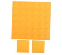 Ciieeo 3pcs Dalles Tactiles en Pvc Jaune Résistantes aux Intempéries Guidage Tactile Amélioré pour Chemins Aveugles Intérieurs et Extérieurs