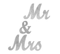 Ciieeo 3Pièces Décorations pour Mariage Lettres Mr Mrs Ornements Charmants pour Décor De Bureau Et Événements Spéciaux Décoration