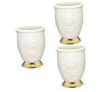 Ciieeo 3pièces Organiseur De Pinceaux De Maquillage Doré Rangement De Bureau Élégant Pour Pinceaux Stylos Et Accessoires Pratique Pour Maison École Et Bureau