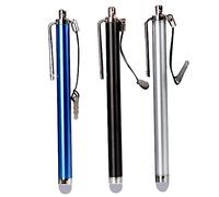 Ciieeo 3pièces Stylet Tactile Tête Tissu Conducteur Pointes De Rechange pour Et Ordinateurs Portables Noir Bleu Lot de Condensateurs