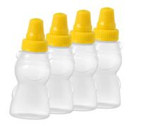 Ciieeo 4 Ensembles Bouteille De Sauce Mini Bouteille De Ketchup Pour La Maison Flacons Souples Flacon Souple Pour Sauces Pe Réutilisable Couleur Aléatoire 4 Pièces * 4