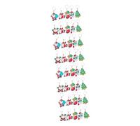 Ciieeo 4 Ensembles Lot De Porte Clés Noël Silicone Et Pendentifs Père Noël Et Bonhomme De Et Pour Clés De Maison Voiture Et Sacs Cadeau Pour Décoration De Fête 10 Pièces * 4