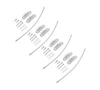 Ciieeo 4 Ensembles Lot de Sangles Basculement Acier pour Meubles Support de Sécurité Garçon Fille et Détachable Prévention des Chutes