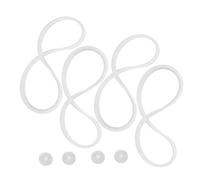 Ciieeo 4 Ensembles Replacement Lid Sealing Rings Silicone Gaskets With Stopper For Insulated Lunch Boxes Leakproof Food Container Seal Accessories