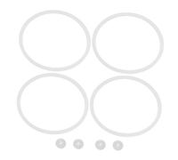 Ciieeo 4 Ensembles Silicone Lid Seal Gaskets For Japanese Lunch Box Foodgrade Leakproof Replacement Rings With Stopper For Insulated Meal Prep Containers