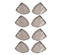 Ciieeo 4 Paires Protections Latérales pour Lunettes en Tpu 17 MM Grand Format Marron Écrans de Protection Latérale Anti-Vent et Anti-Projections Accessoire Sécurité Oculaire pour Usage