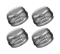 Ciieeo 4 Pièces Couvercle de Sécurité pour Bouton de Cuisinière à Gaz en Pvc Noir, Résistant la Chaleur, Protection Garçon et Filles Pratique Cuisine