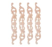 Ciieeo 4 pièces Décorations Murales Longues pour Portes Armoires Miroirs Closets et Projets DIY Style Européen Beige