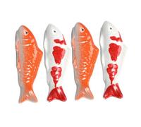 Ciieeo 4 Pièces Figurine De Petit Poisson Poissons Flottants D'aquarium Bocal à Poisson Coquillage Figurine d'animal D'aquarium Aquaponie Étang Ornements D'aquarium Aquarium Céramique