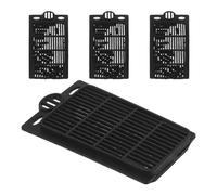Ciieeo 4 Pièces Filtre pour Aquarium Noir en Plastique Structure Multicouche, Capture Les Débris Alimentaires sans Outil, pour Aquariums à Poissons Rouges