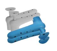 Ciieeo 4 Pièces Housses de Protection de Poignée de Porte Silicone Lot de Gris Bleu Vert Coussins Collision pour Sécuriser Votre Mur et Protéger Personnes Âgées