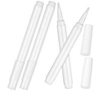Ciieeo 4 Pièces Marqueurs à Craie Liquide Blancs Effaçables pour Vitres de Voiture, Pointe Ronde, Plastique et Polyester, Écriture Lisse, Adaptés aux Écoles et Écrans en Verre