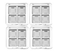 Ciieeo 4 Pièces Mini Palette de Fards à Paupières Vide Transparente en Plastique, 4 Compartiments, Plateau de Maquillage DIY Portable pour Organiser les Fards à Paupières