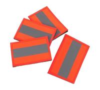 Ciieeo 4 Pièces Patch Réfléchissant pour Paquet à Dos en Tissu Nylon, Haute Visibilité Nocturne, Résistant à l'usure, pour Aventures Extérieures et Sécurité