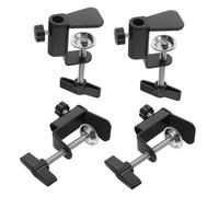 Ciieeo 4 Pièces Pince de Fixation de Bureau Forme C Support Rotatif Multi-angle pour Tablette Micro et Moniteur Base Stable Métal Lot