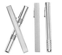 Ciieeo 4 Pièces Pinces à Cravate Fixation Sécurisée en Métal pour Hommes, Accessoires de Costume Classiques, Pinces à Chemise Robustes Coffret Présent pour Mariage et Occasions