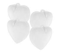 Ciieeo 4 Pièces Poids de Ballon Forme de Cœur Blanc Pendentifs Décoratifs Lourds pour Shower Mariage Centre de Table et Fournitures de Fête Anniversaire