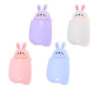 Ciieeo 4 Pièces Porte-shampoing Mural Lapin sans Perçage en PP | Organisateur, Usage Polyvalent sous Évier, Facile à Nettoyer, Maximise le Rangement Décoratif