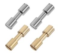 Ciieeo 4 pièces Rivets de Verrouillage Laiton et Acier Inoxydable pour Poignées de Couteau Accessoires de Fabrication de Couteaux Vis de Poignée Ergonomiques et pour Projets DIY