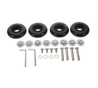 Ciieeo 4 pièces Roue de Remplacement Valise Roulette Pivotante pour Bagages Accessoires de Réparation Trolley Maniabilité Facile et Installation Rapide
