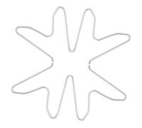 Ciieeo 4 pièces Support de Bonbonne Gaz Portable Acier Inoxydable pour Camping Rack Stable et pour Maintien Sécurisé des Bouteilles Gaz Extérieur