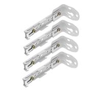 Ciieeo 4 pièces Supports Muraux pour Tringles à Rideaux Doubles Robustes Fixation Facile Support Lourd pour Double de Rideaux Accessoires pour Rails de Lot