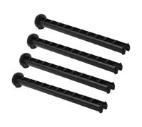 Ciieeo 4 Pièces Verrous pour Couvercle de Poubelle Plastique Accessoires de Serrure à Charnière pour Bac à Ordures Extérieur Pins de Verrouillage pour Couvercle Battant Installation