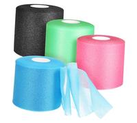 Ciieeo 4 Rouleaux Masque cutané éponge mains pré- de football pré-enveloppement pour les cheveux sportif ruban de bracelet ruban athlétique pré-emballé pré- athlétique
